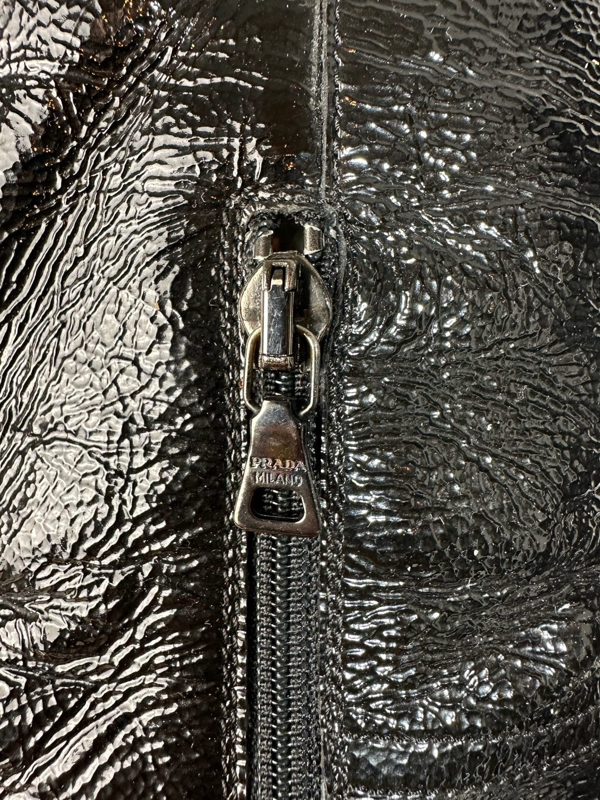 Prada stivali vintage in vernice (N 35)