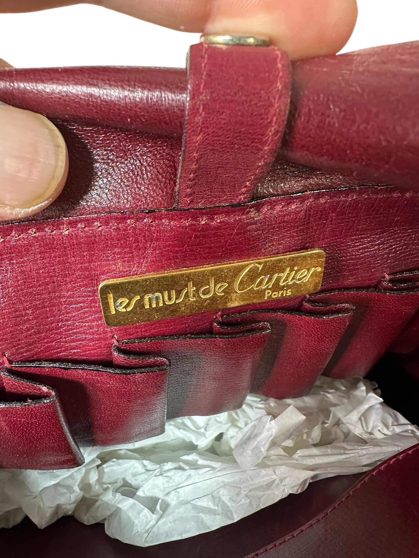 Cartier borsa vintage in pelle