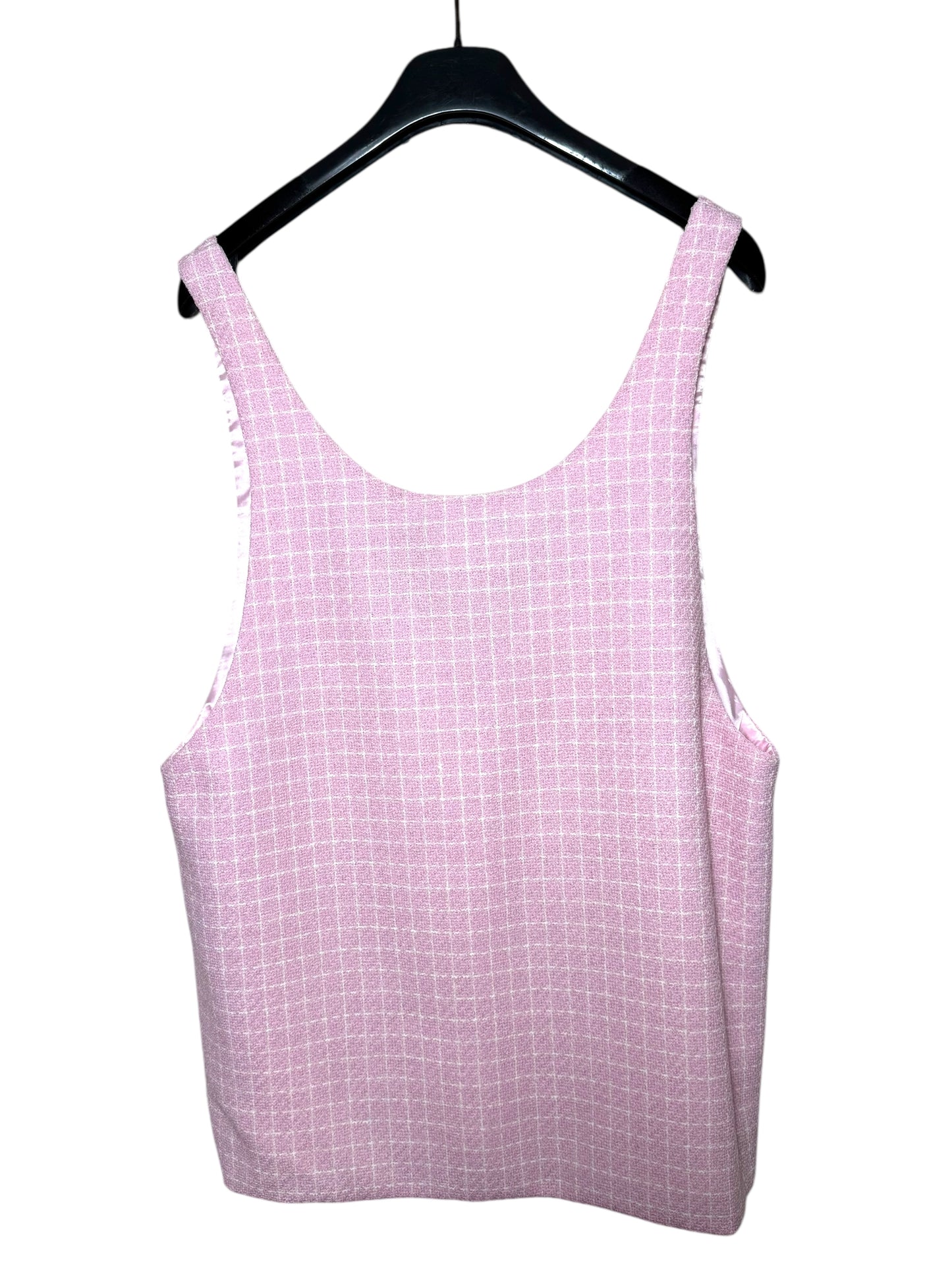 Versace Gilet Uomo Rosa Tweed con Logo - Made in Italy