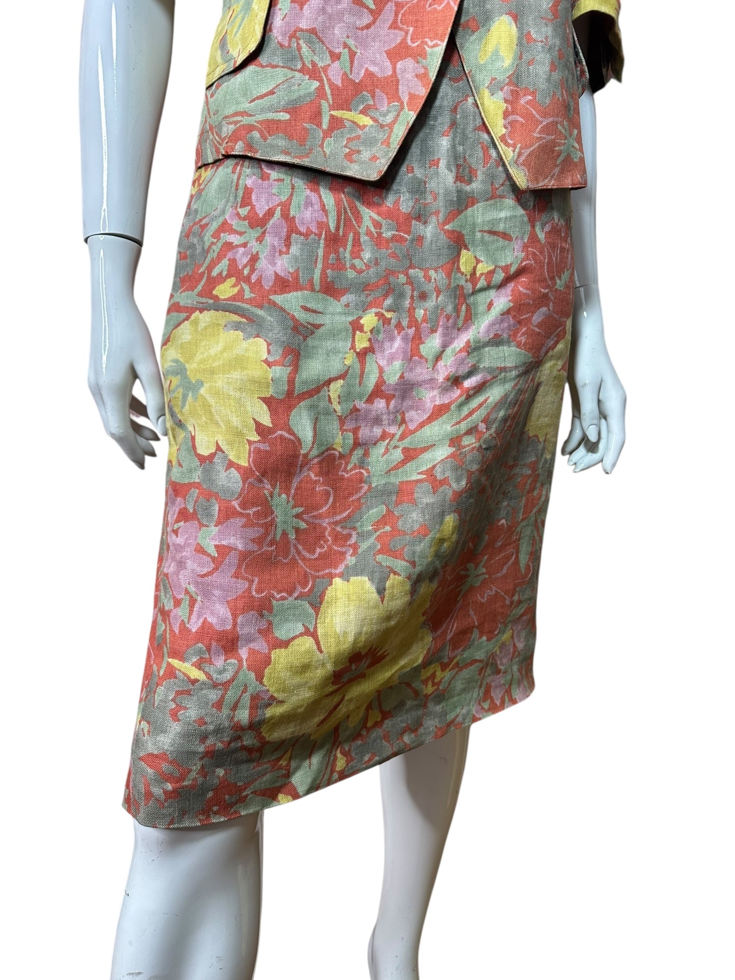 Burberry completo vintage in lino (L)