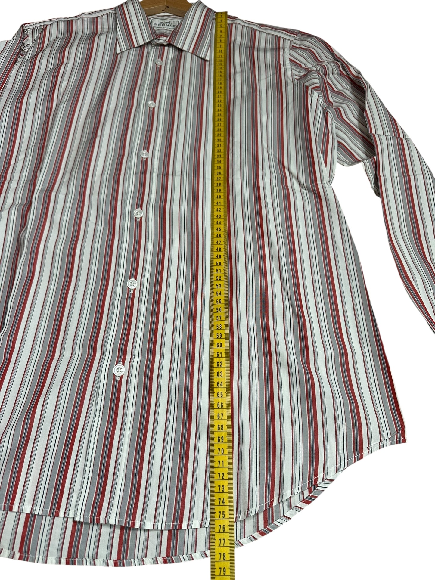 Hermès camicia maschile a righe (M)