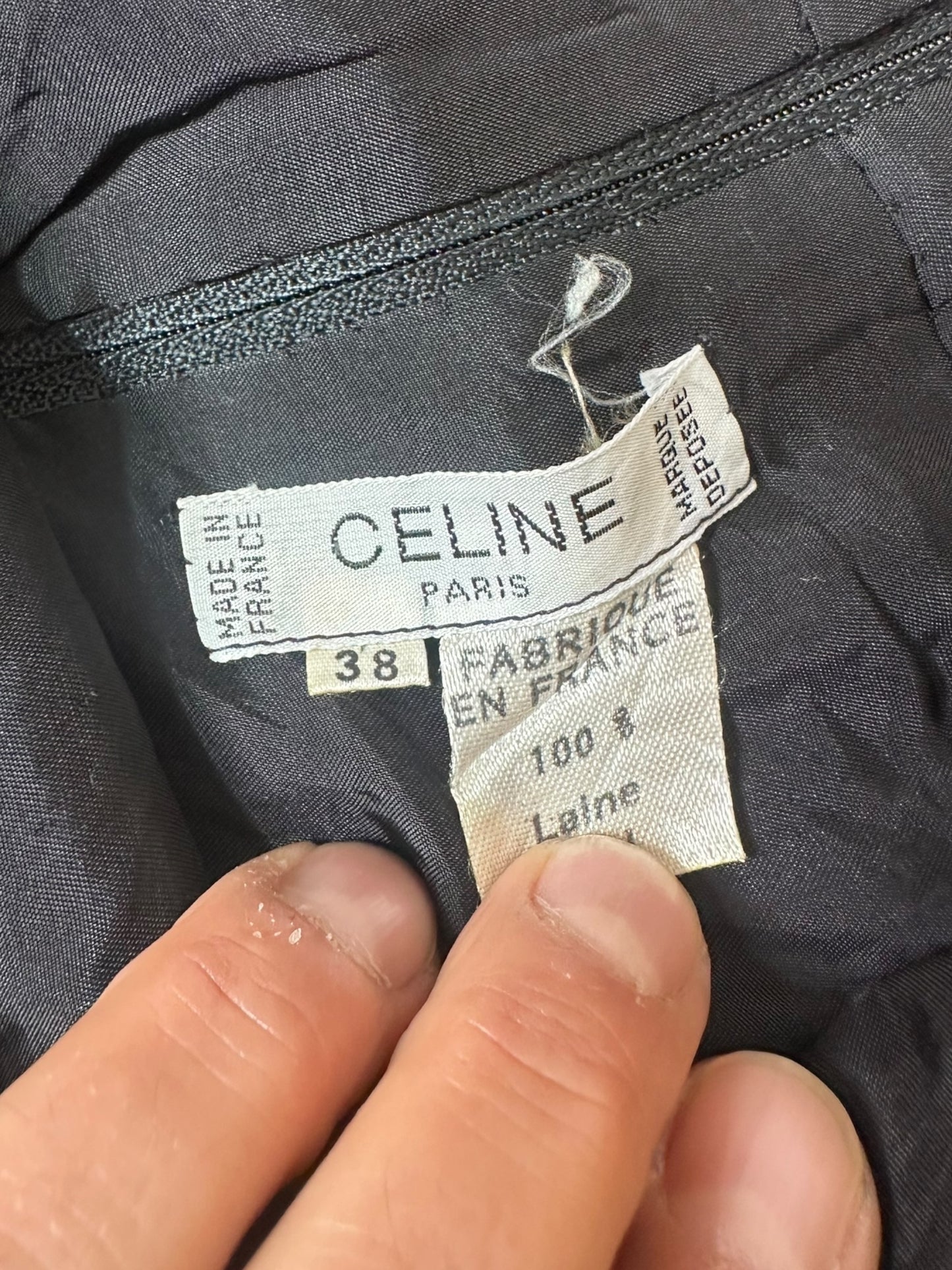Celine gonna vintage in lana (M)