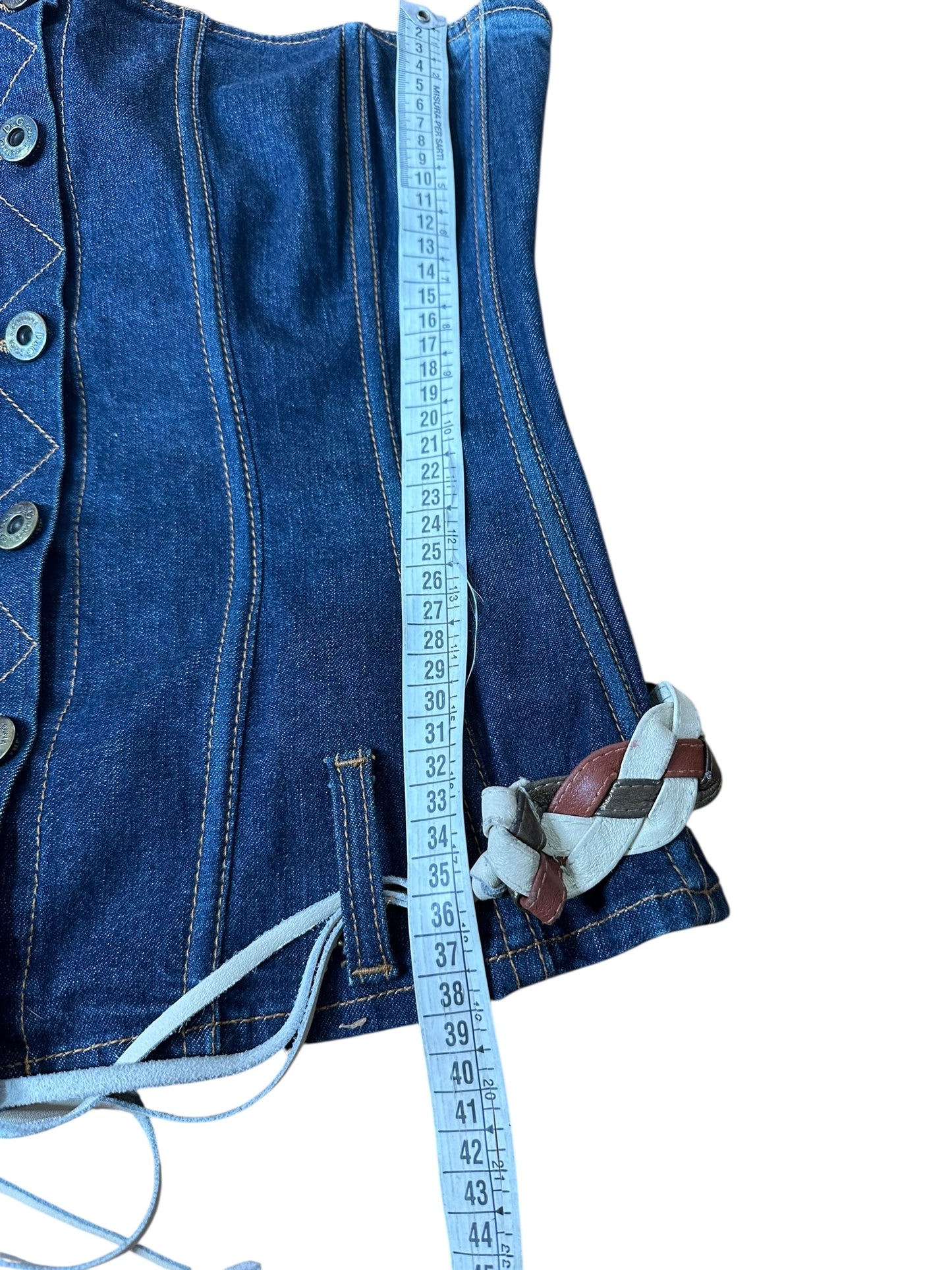 D&G bustier vintage in denim (M)