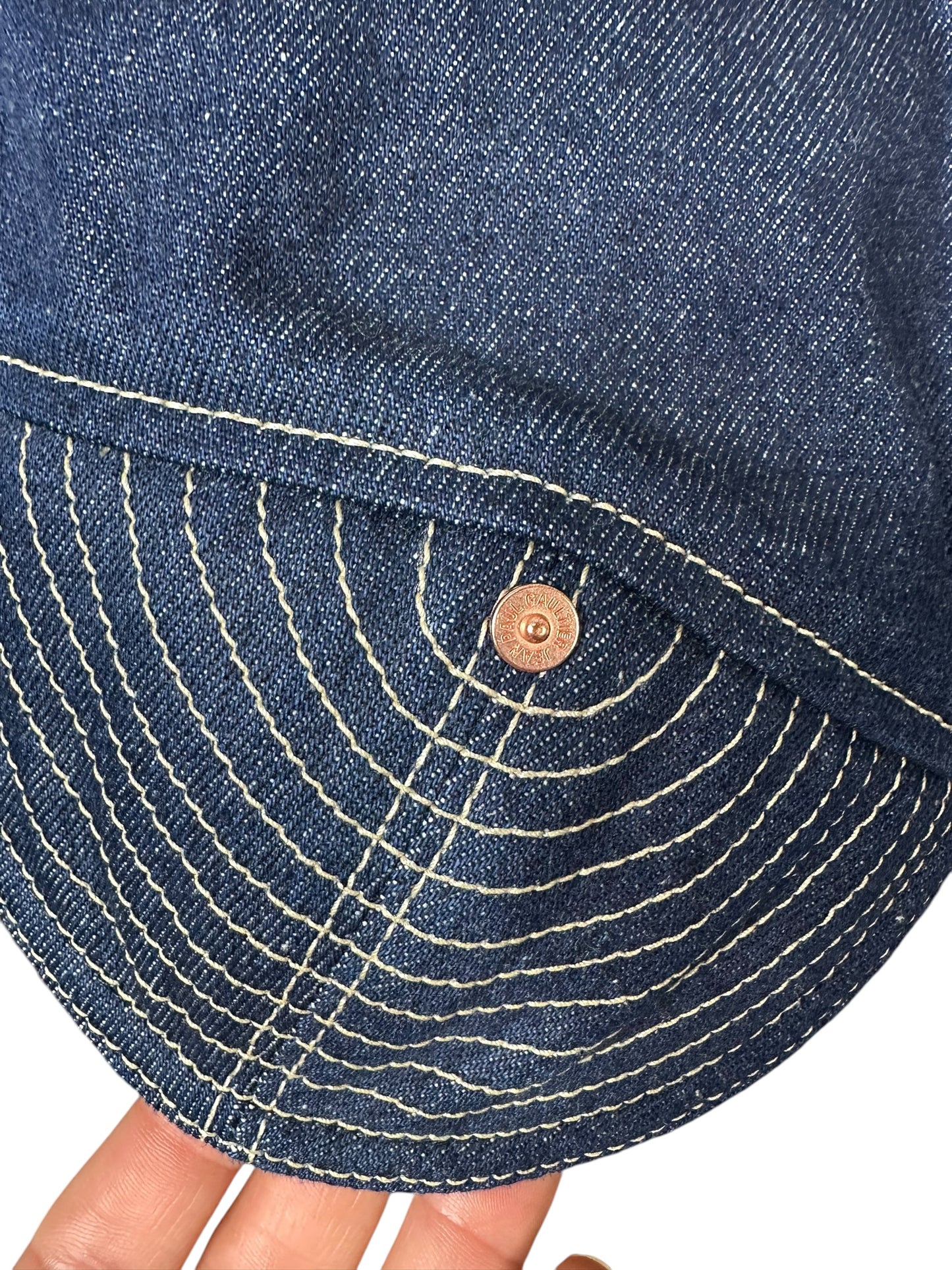Jean Paul Gaultier giacca in denim crop (XS)