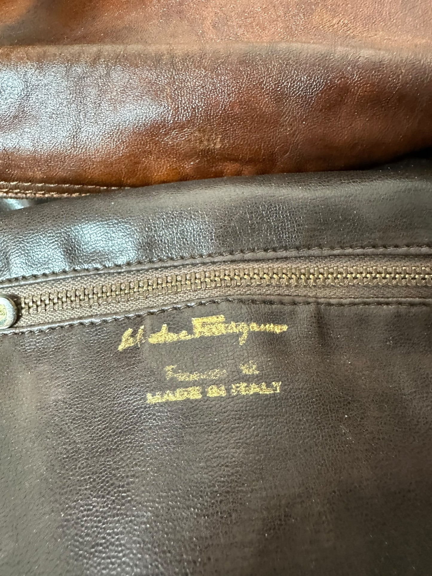 Salvatore Ferragamo borsa vintage in pelle