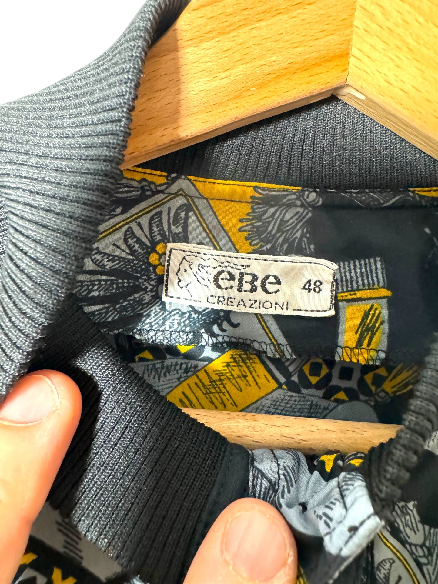 Bomber leggero vintage stampato (L)