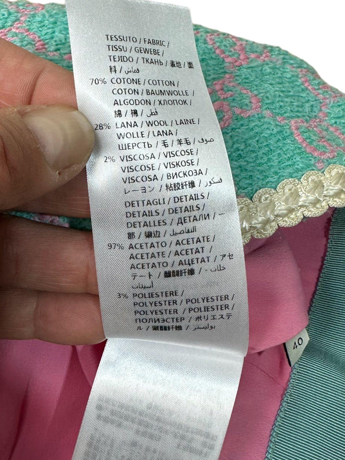 Gucci gonna midí monogram (S)