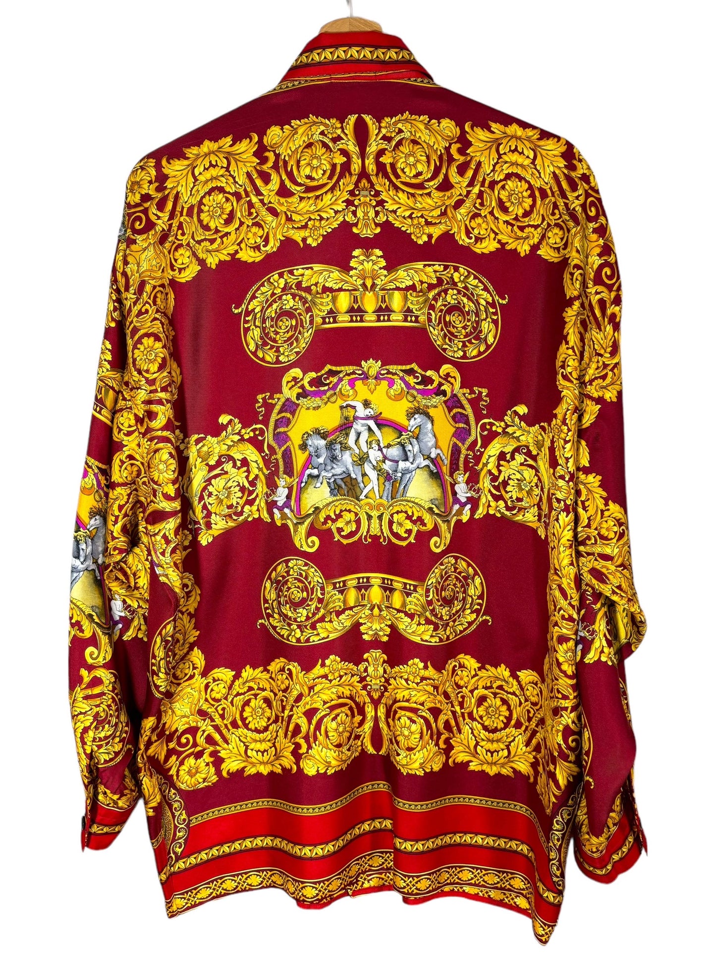 Gianni Versace V2 camicia vintage in seta barocca