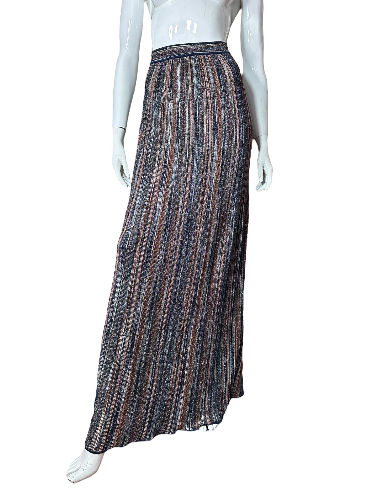 Missoni maxi gonna in lurex (M)