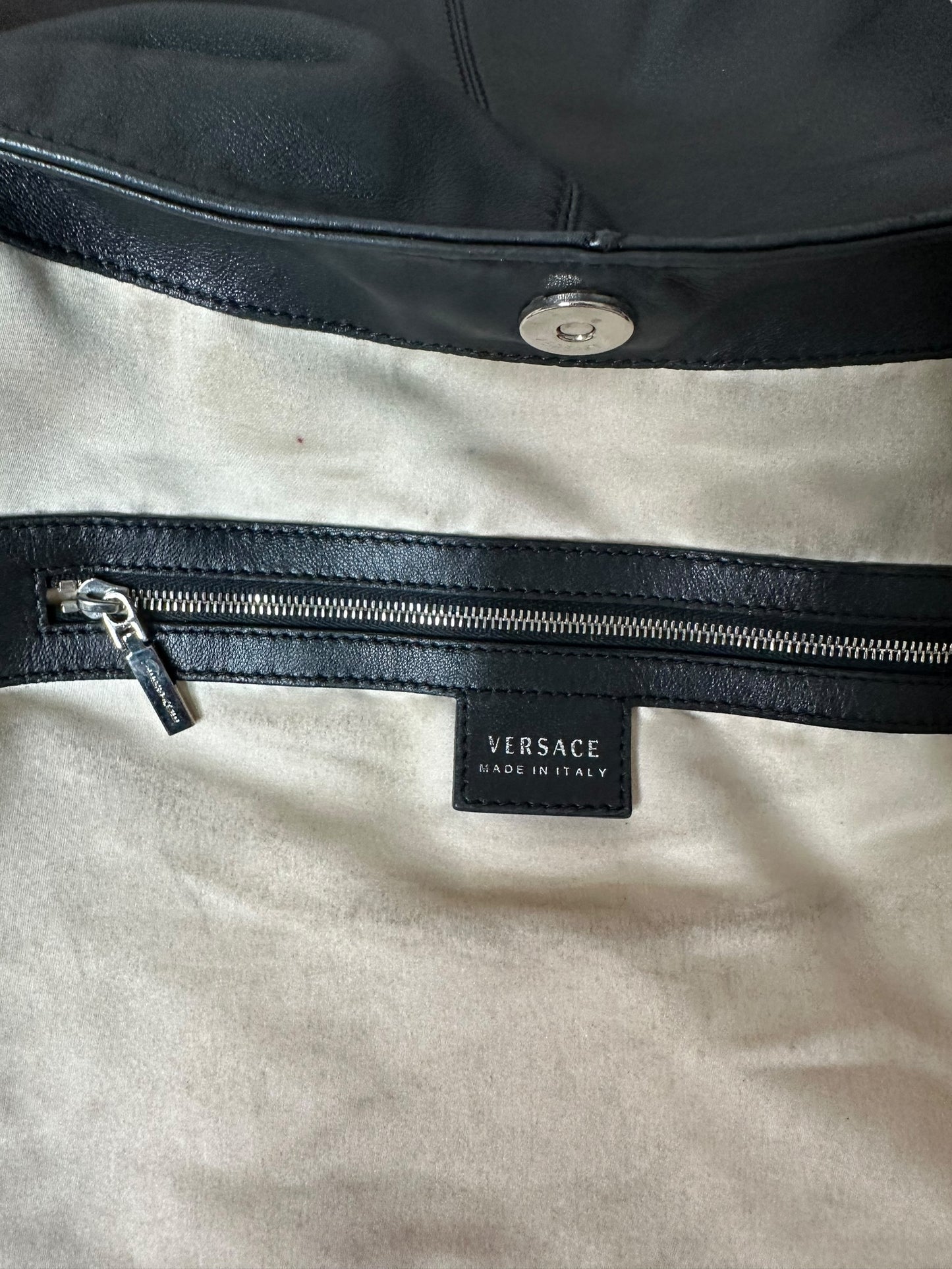 Versace borsa hobo in pelle