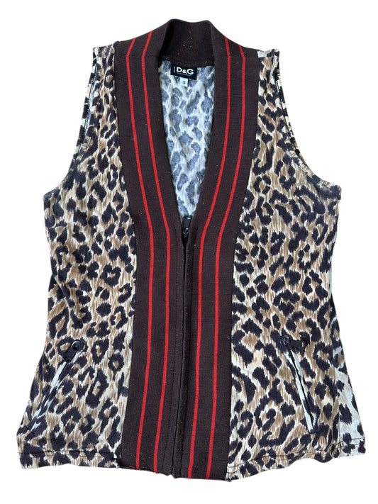 D&G gilet vintage animalier (S)