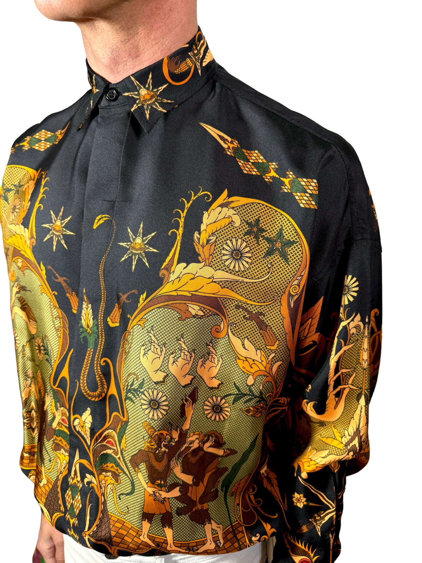 Camicia Fractal in seta