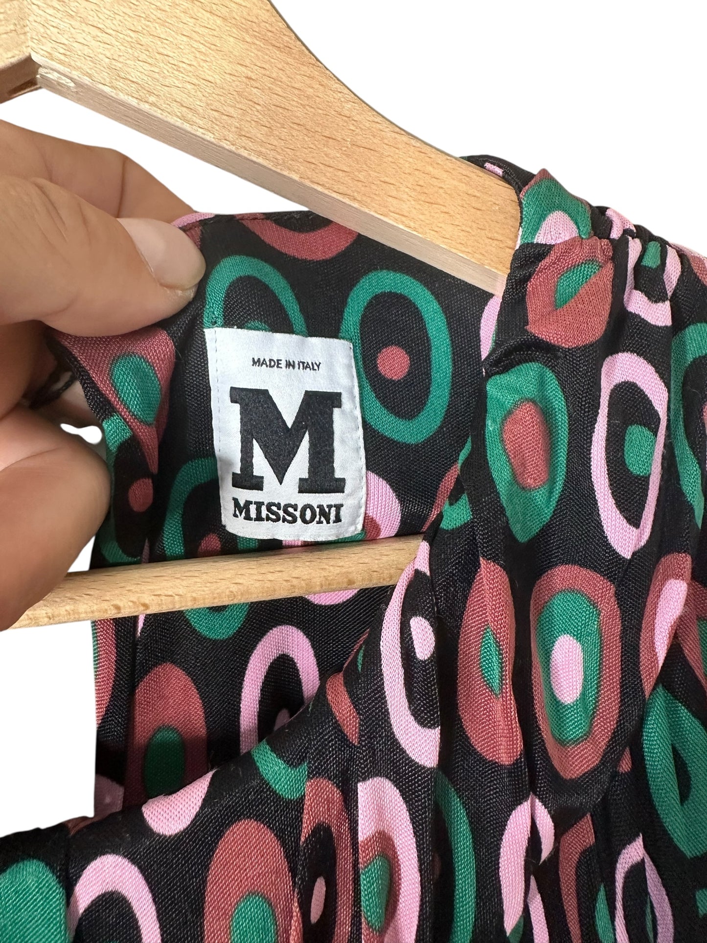 Missoni abito vintage in viscosa (L)