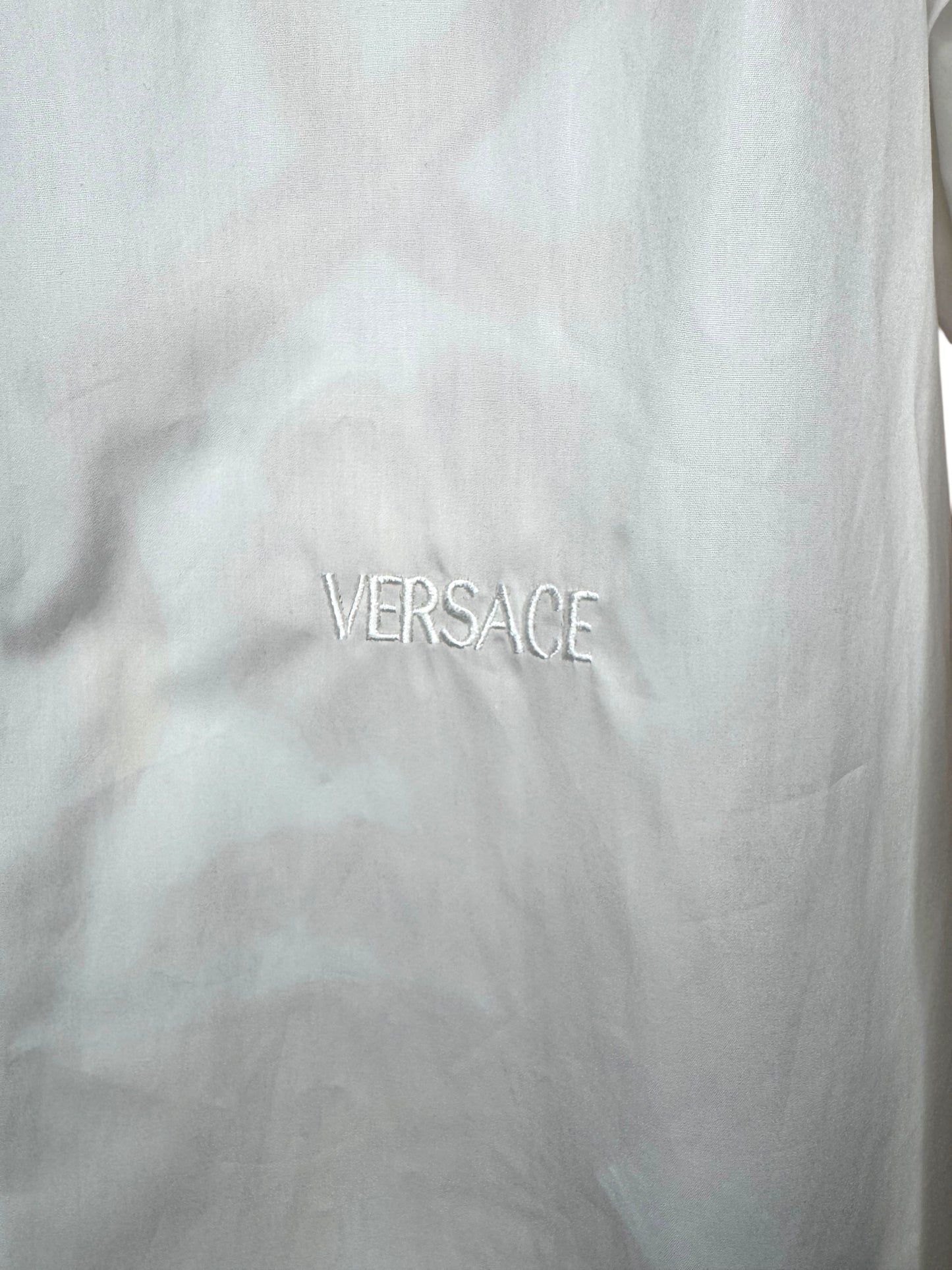 Versace Camicia Bianca Heritage Barocco Oro Retro Uomo Taglia 44 it / S