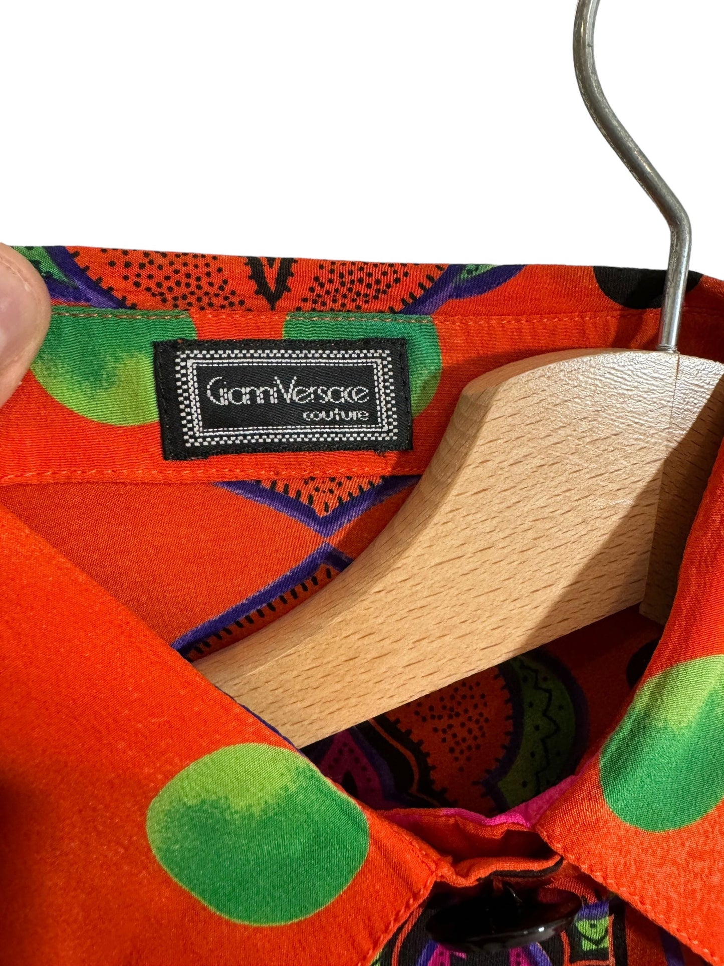 Gianni Versace camicia vintage anni 90s in seta