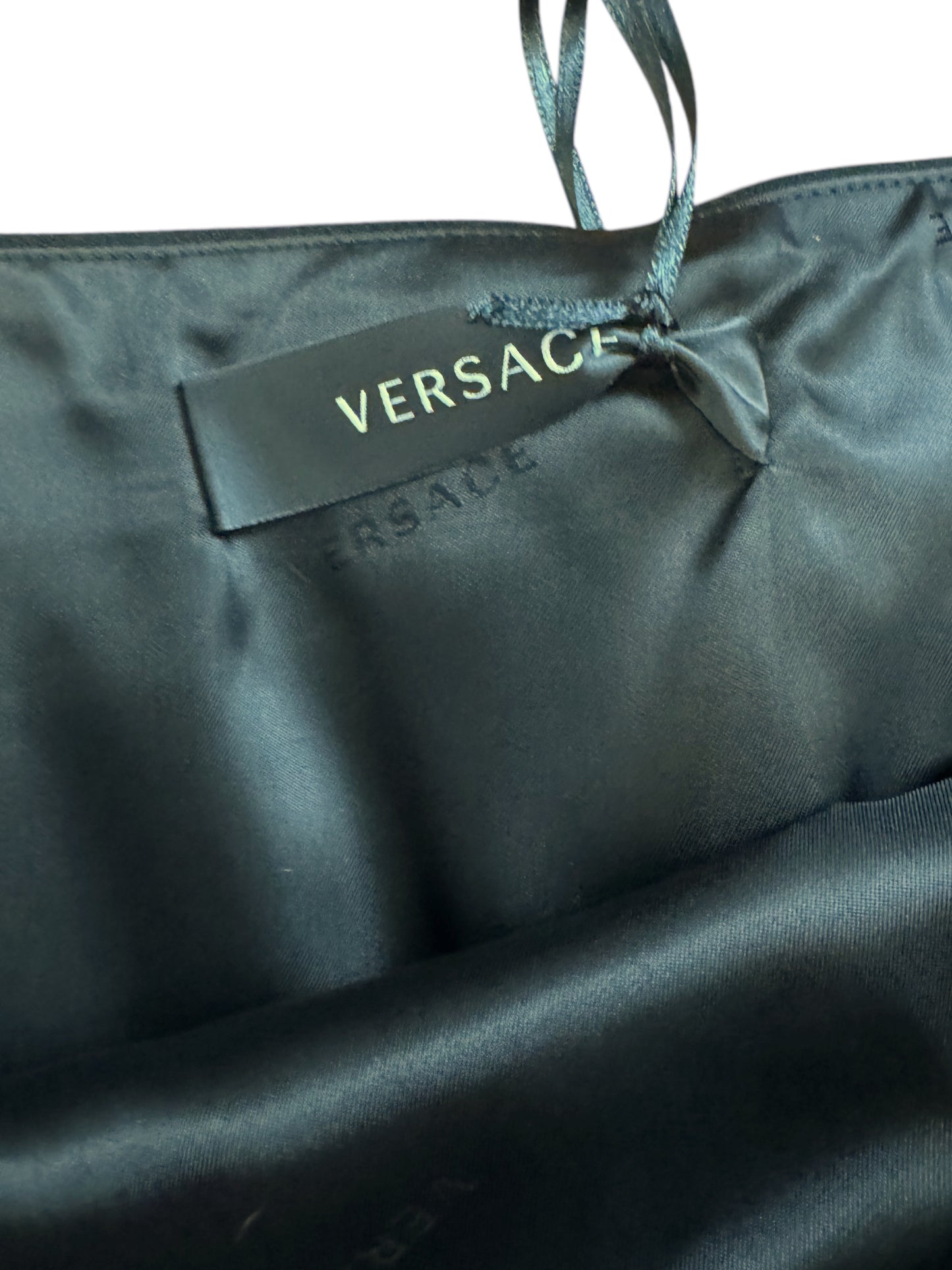 Gonna Versace Nera con Bottoni Oro – Taglia 42 – Made in Italy