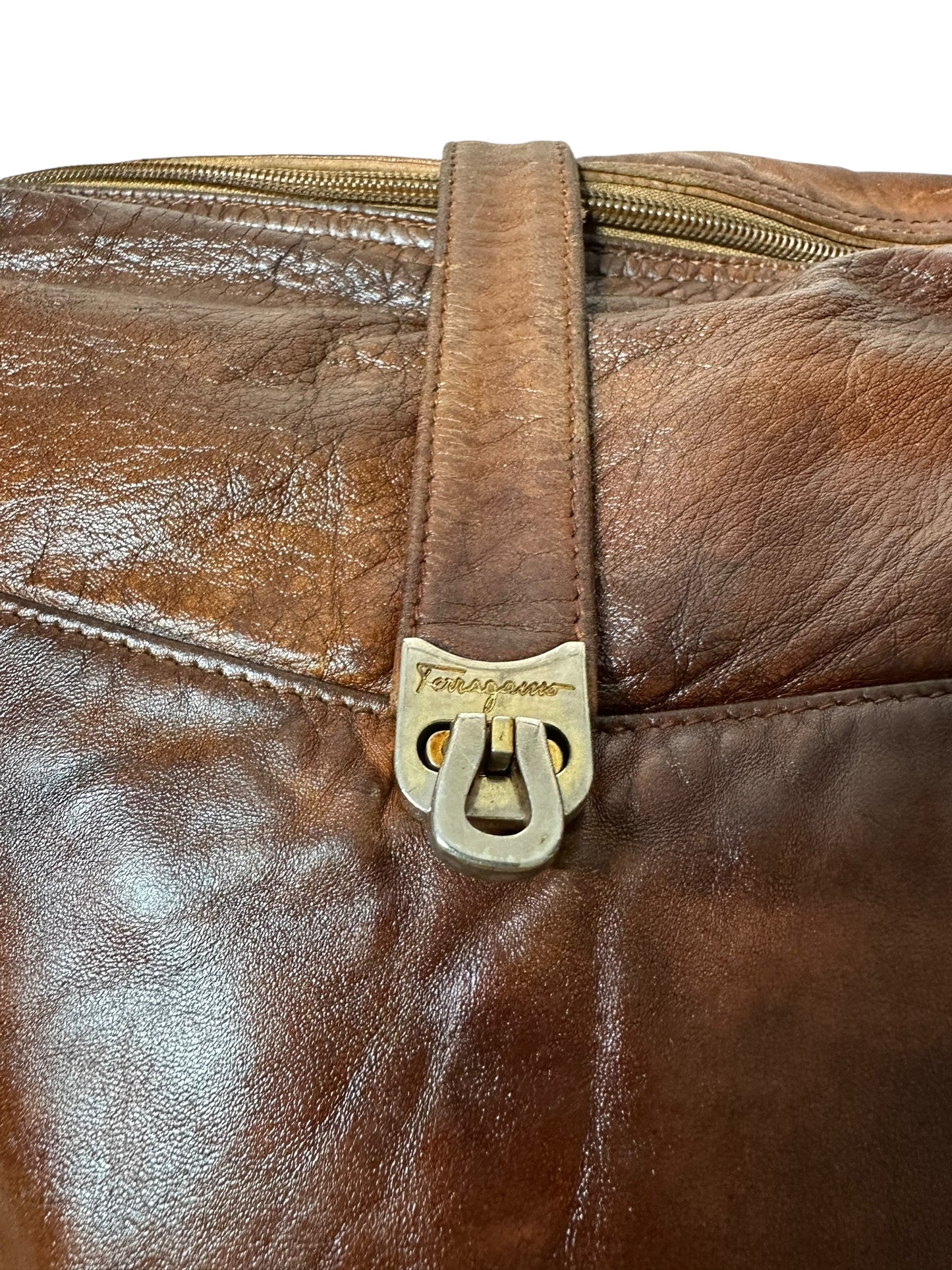 Salvatore Ferragamo borsa vintage in pelle