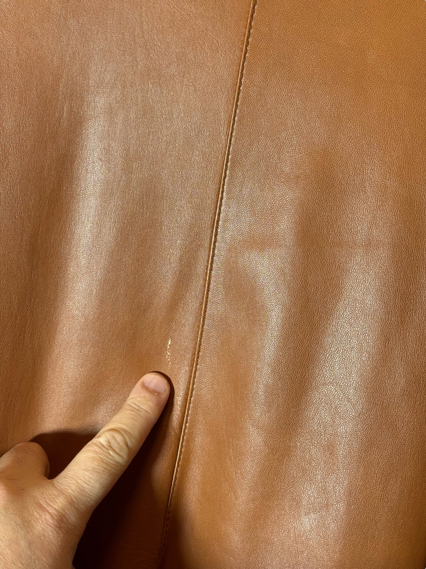 Valentino Pelle – Cappotto in Pelle Vintage Made in Italy