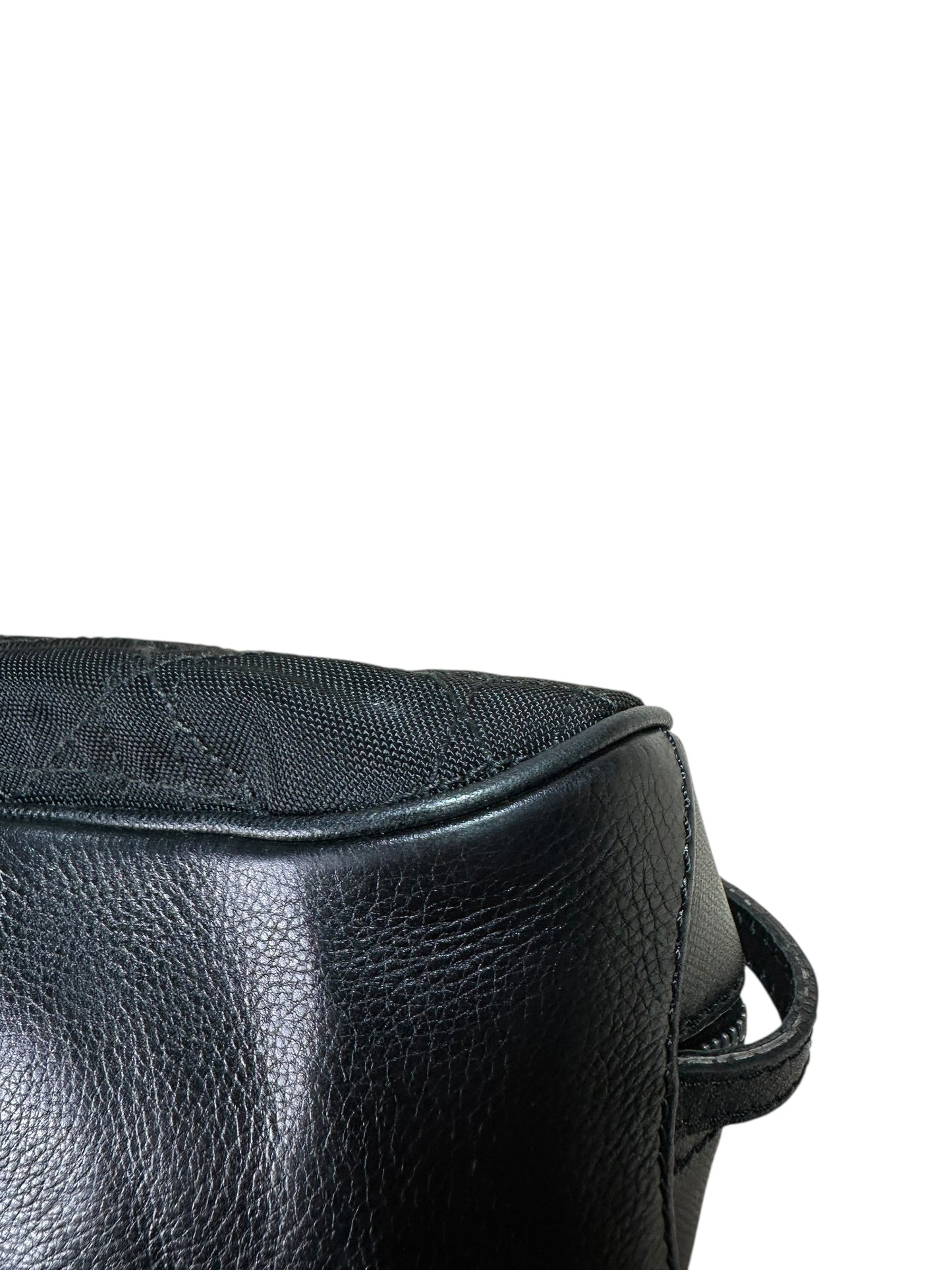 Dior mini borsa vintage in tela e pelle