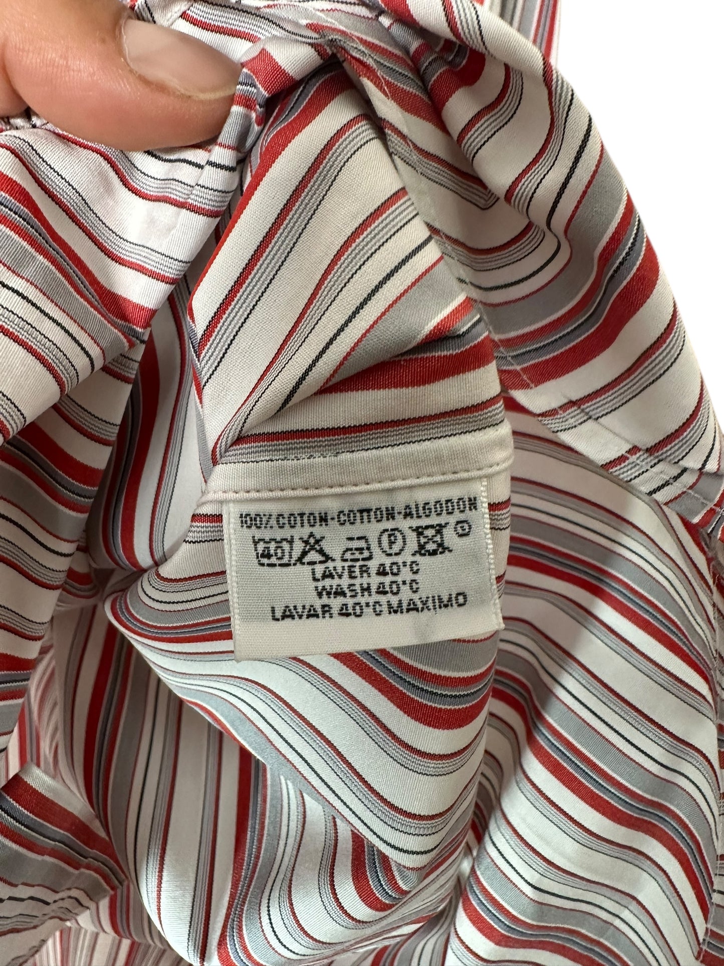 Hermès camicia maschile a righe (M)