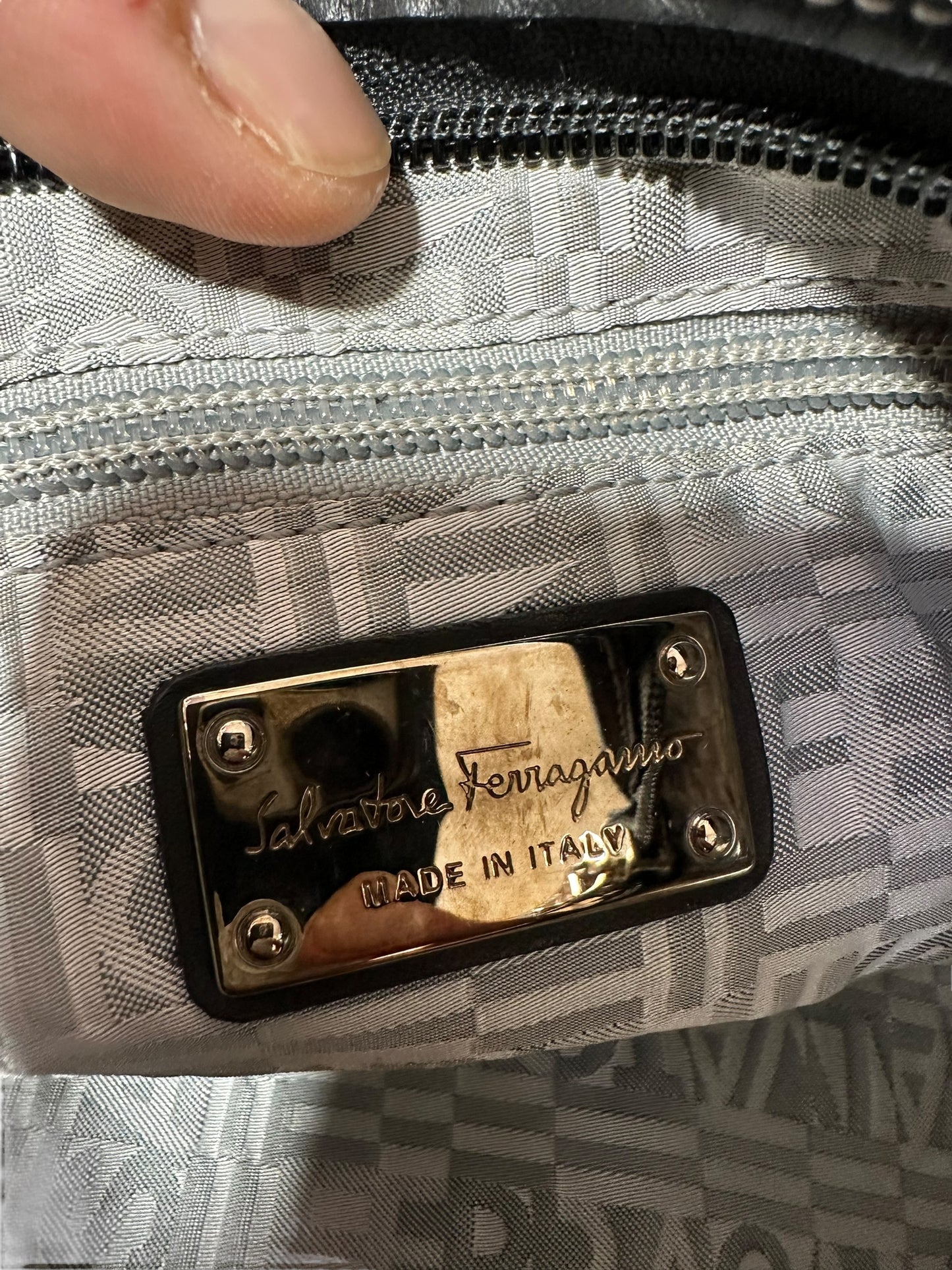 Salvatore Ferragamo borsa mini stampata