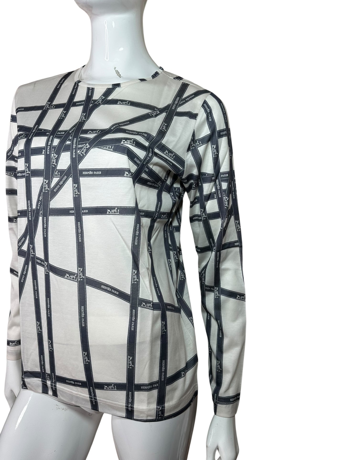 Hermès t-shirt vintage a maniche lunghe (M)