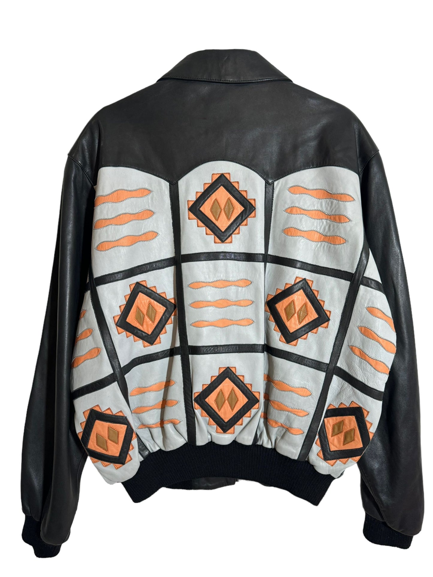 Giacca in pelle vintage Michael Hoban (XL)