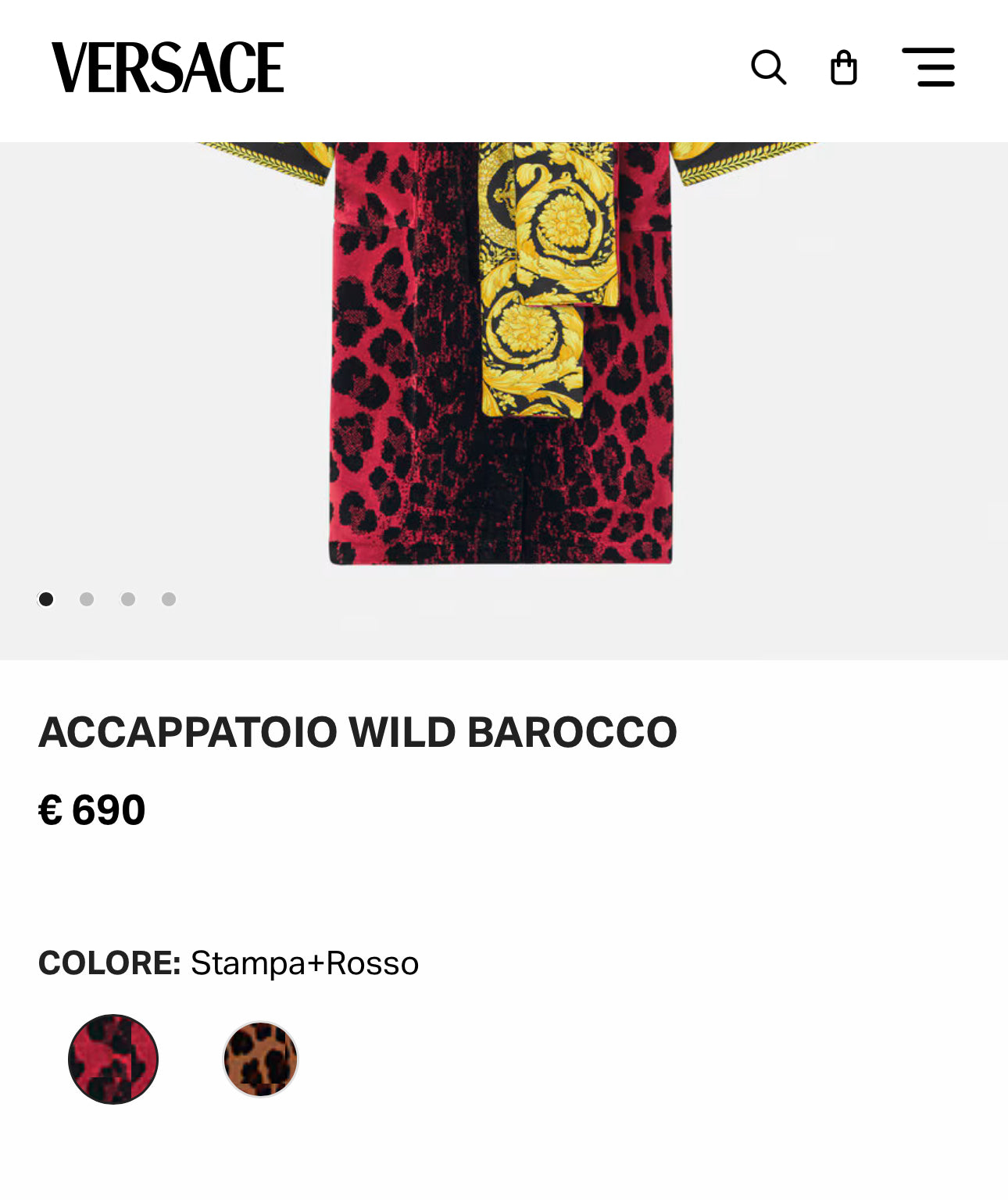 Versace accappatoio (M)