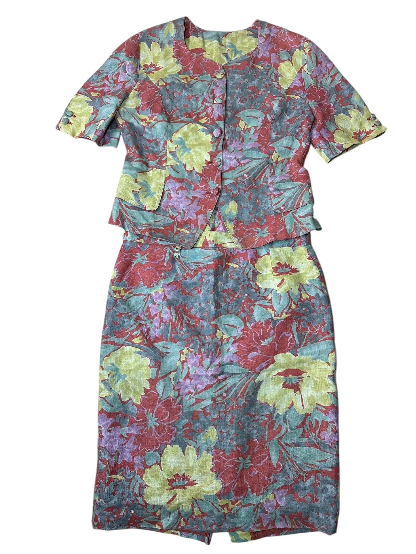 Burberry completo vintage in lino (L)