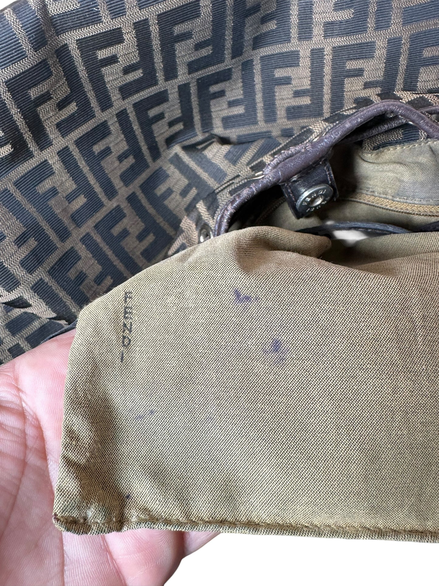 Fendi borsa hobo vintage in tela FF