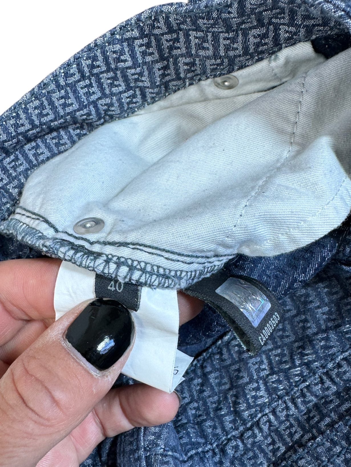 Fendi jeans monogram zucchino (S)