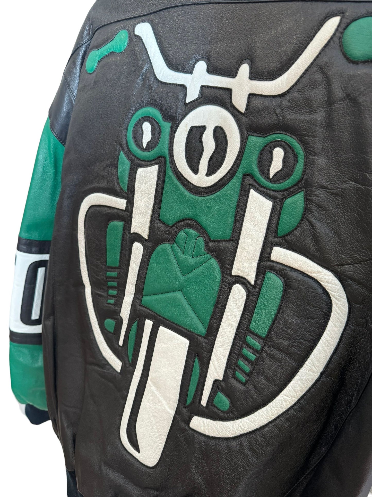 Giacca in pelle vintage Michael Hoban (XL)