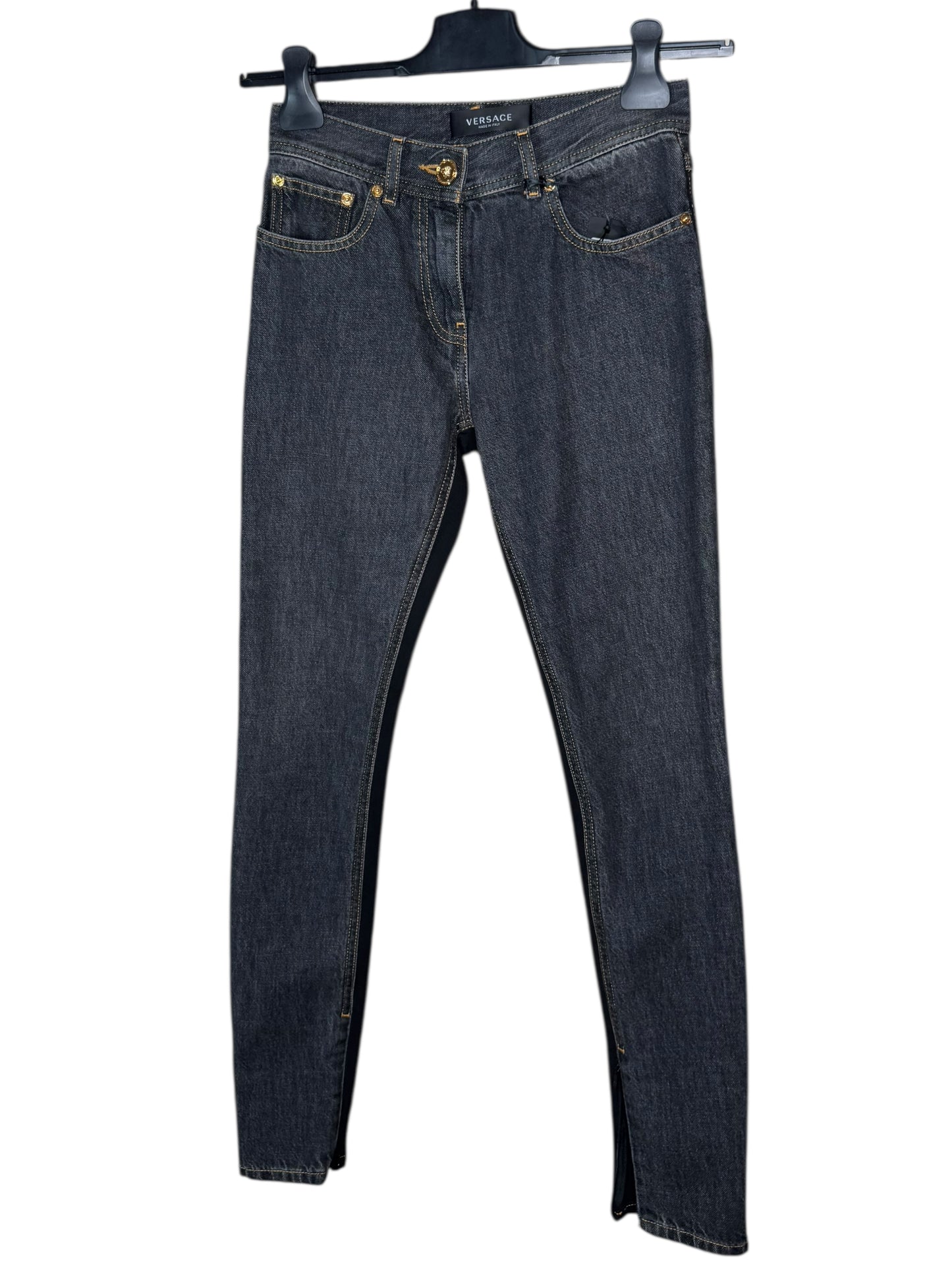 Jeans Leggings VERSACE Donna Tg. 24 Made in Italy - Nuovi