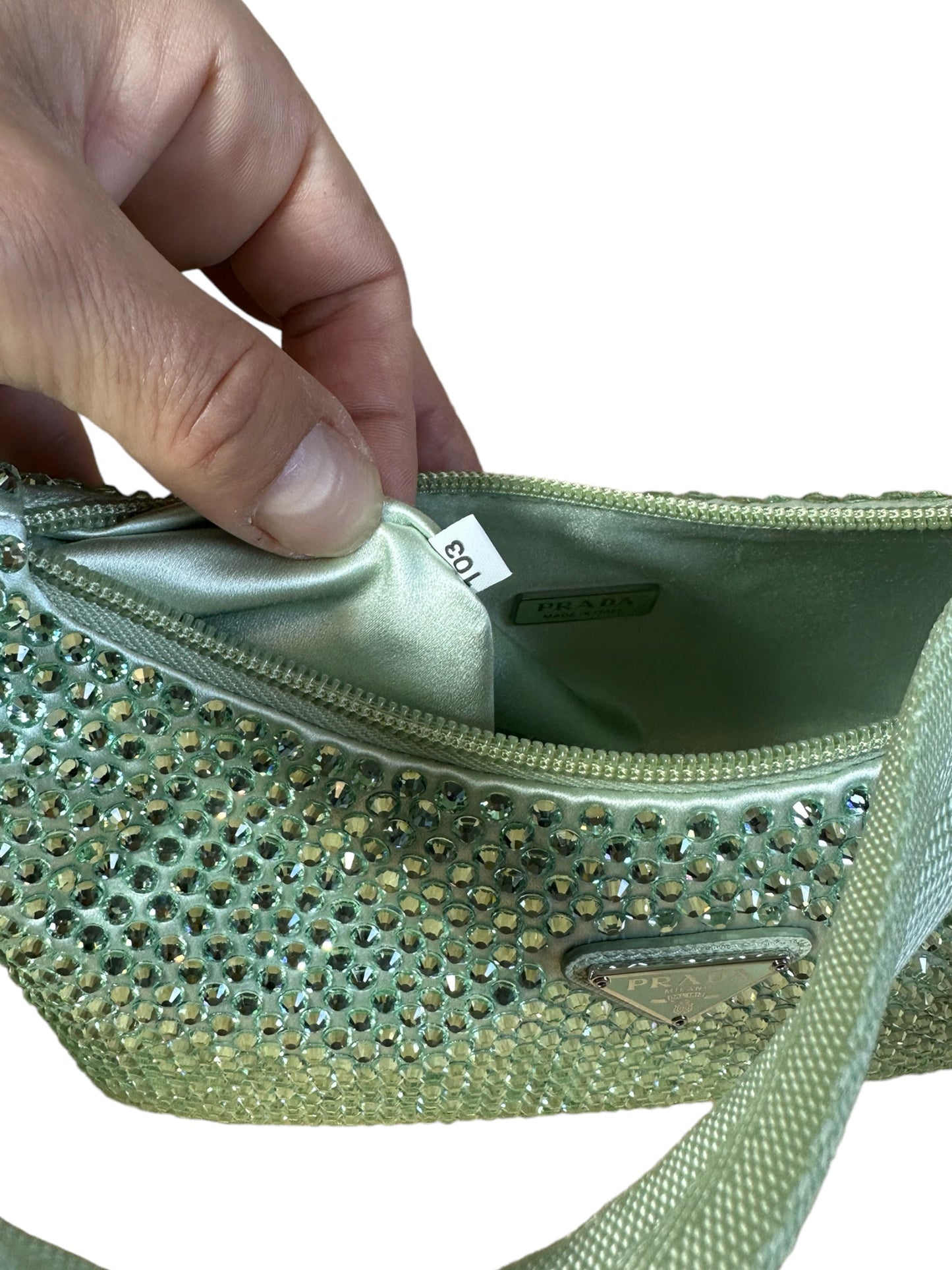 Prada borsa Re edition crystal