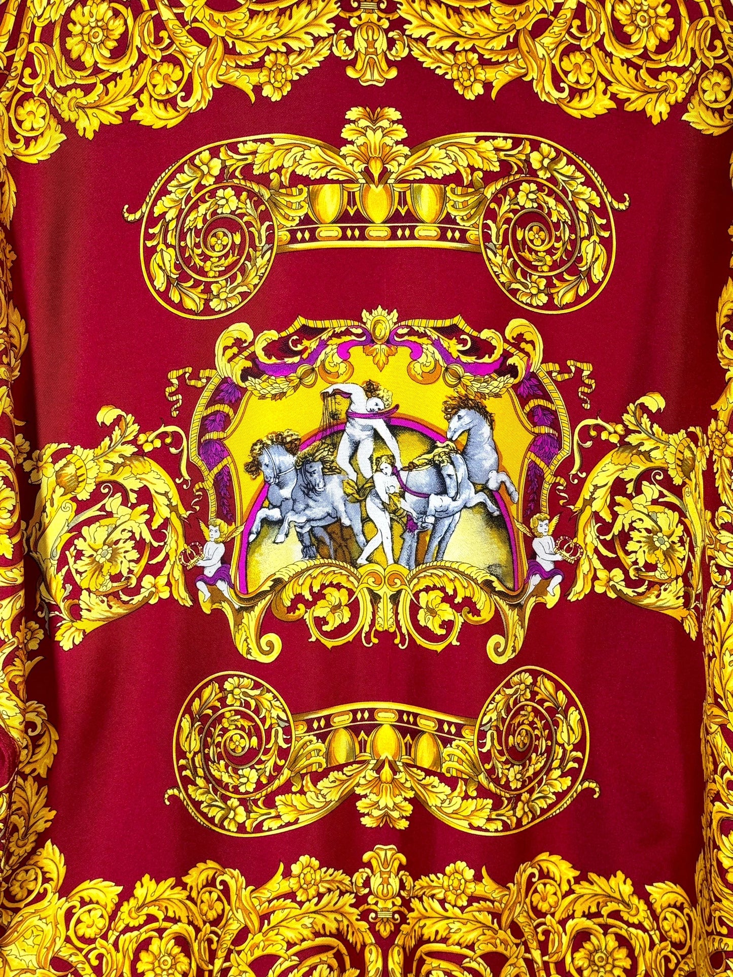Gianni Versace V2 camicia vintage in seta barocca