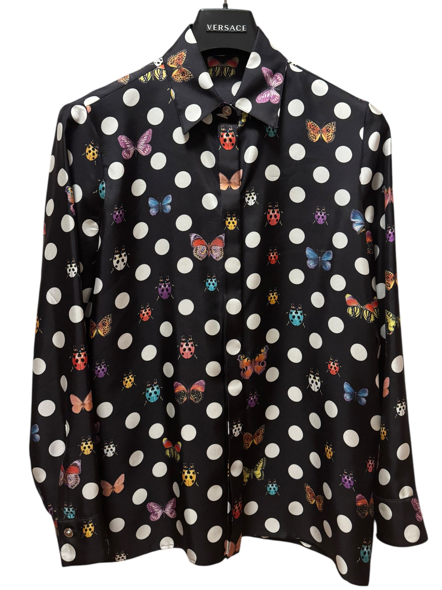 Versace – Camicia in Seta con Stampa