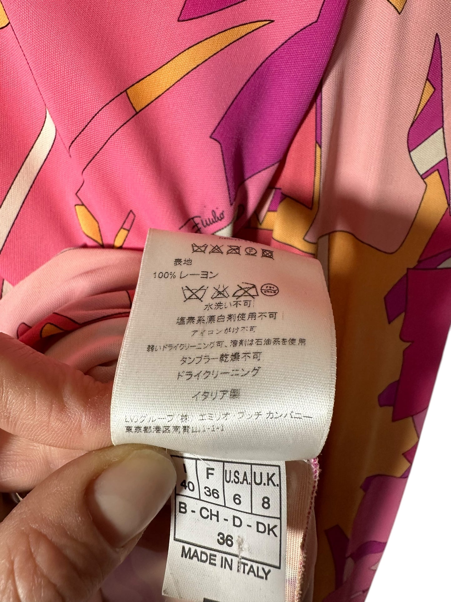 Emilio Pucci abito longuette vintage (S)