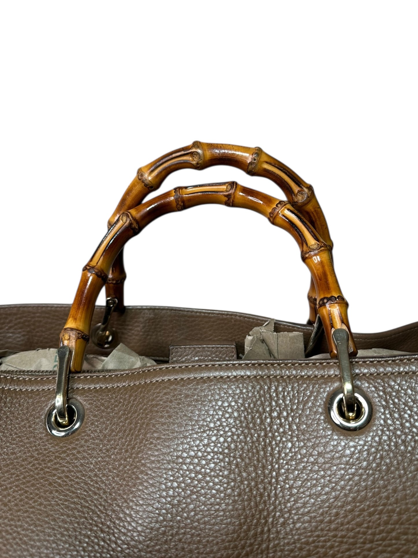 Gucci borsa shopper bamboo