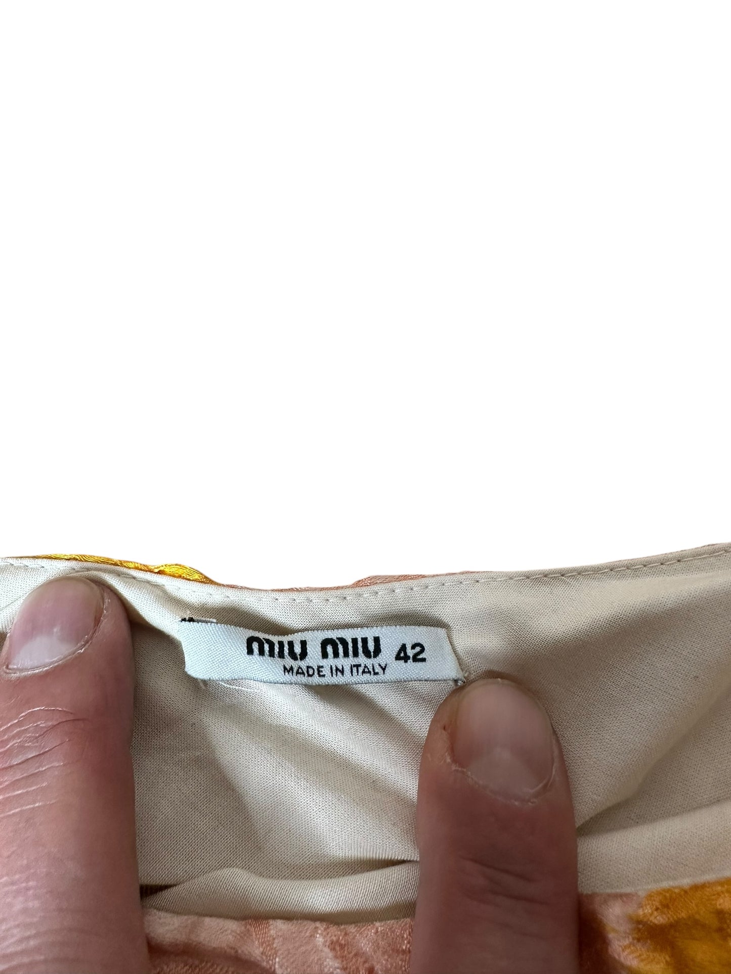 Miu Miu gonna midí stampata (M)