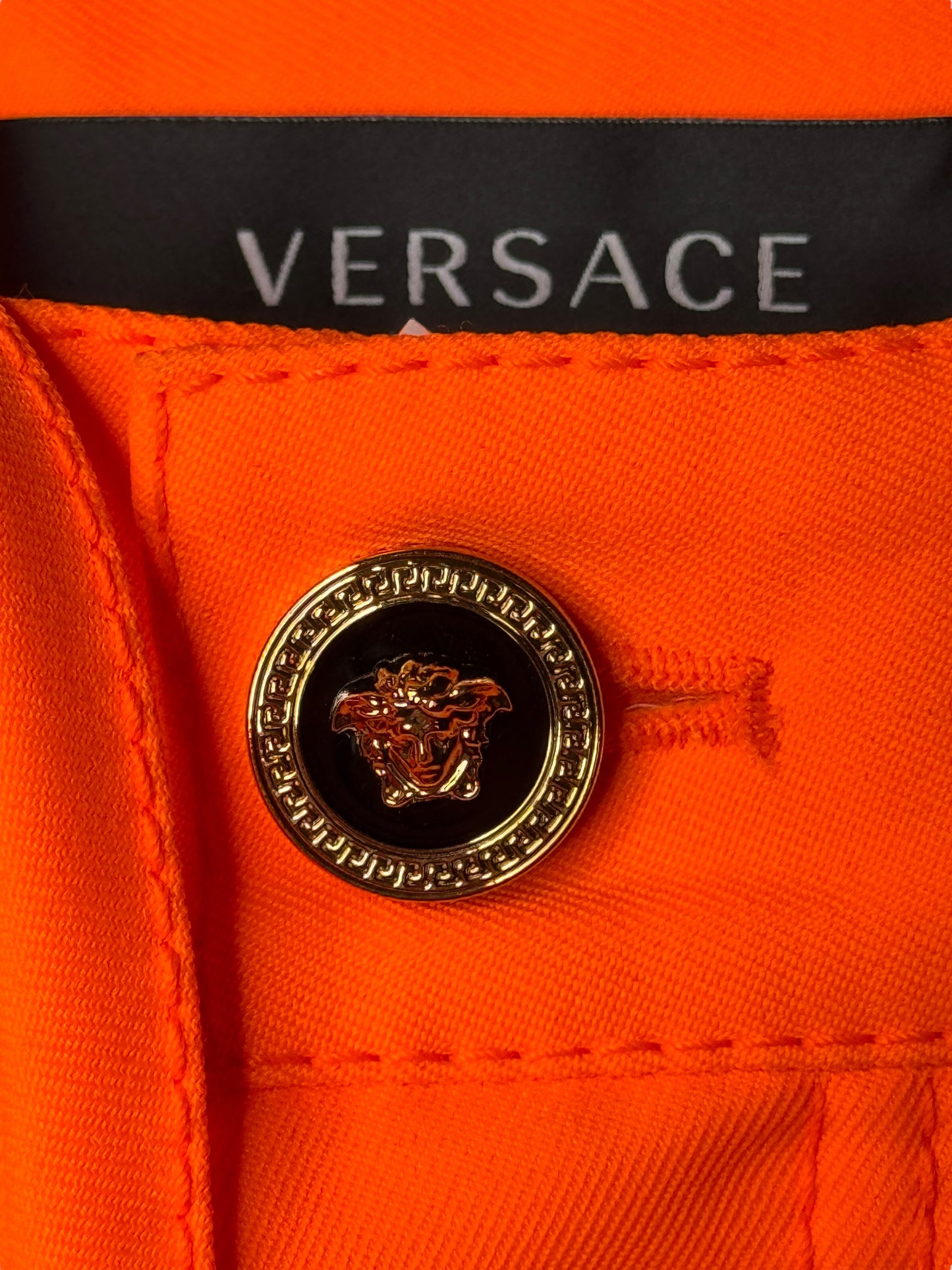 Pantaloni Cargo Versace in Tessuto - Arancione - Taglia 48 (M)