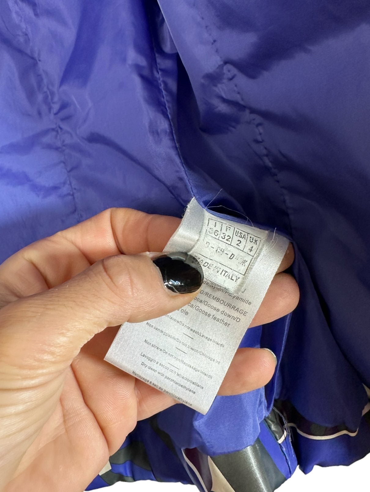 Emilio Pucci piumino vintage (XS)