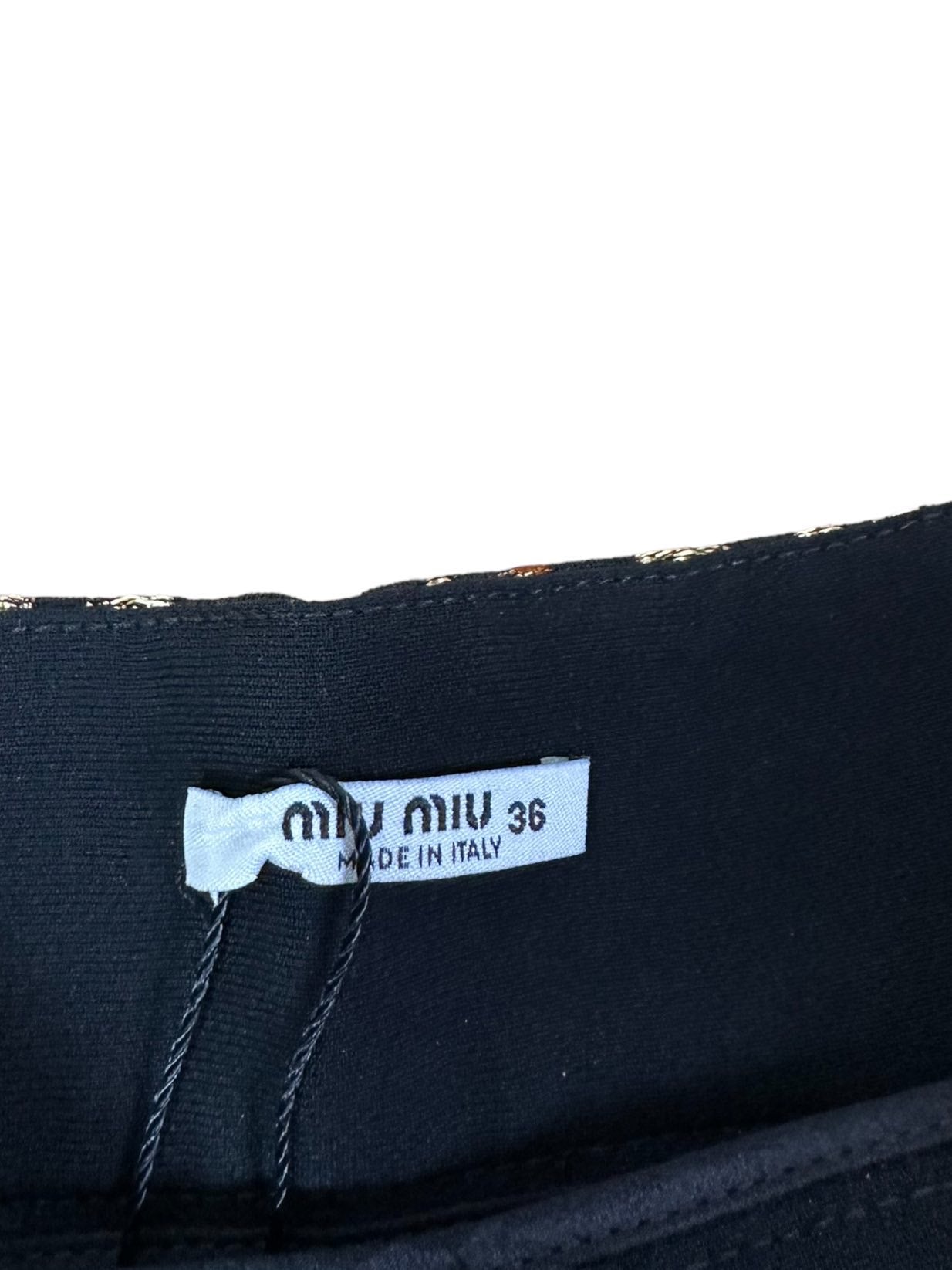 Miu Miu mini gonna maculata (XS)