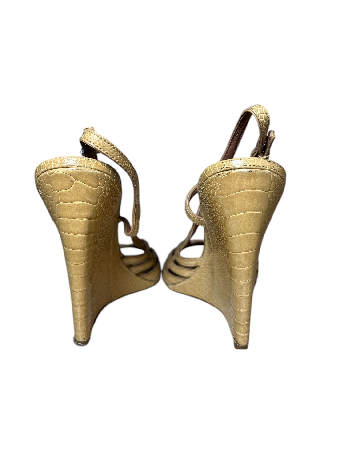 Alaïa sandalo in pelle intrecciata (40)