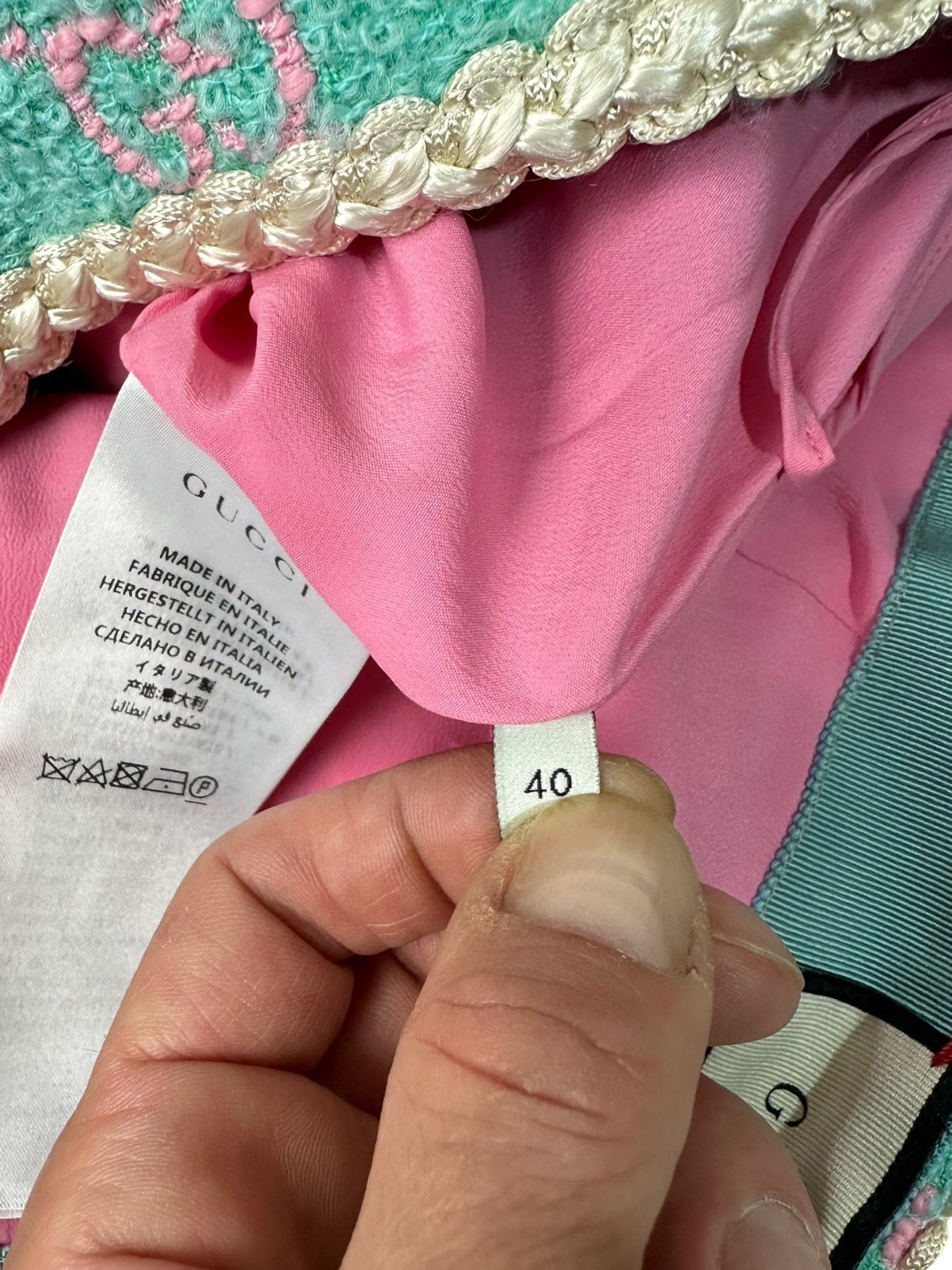 Gucci gonna midí monogram (S)