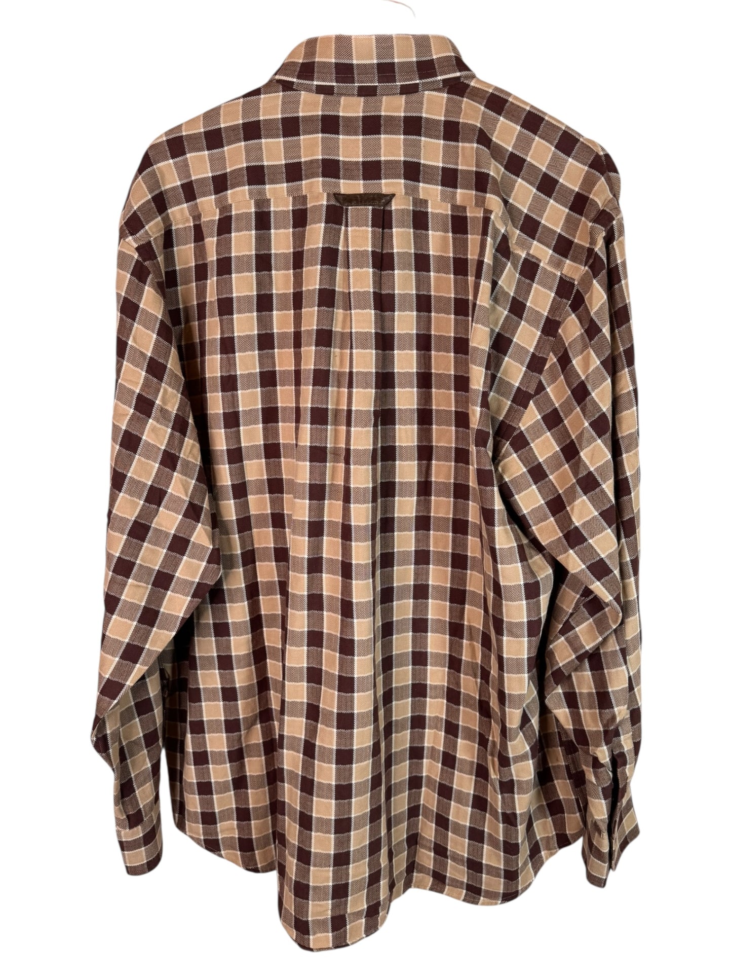 Camicia Barbour a quadri beige marrone cotone taglia XL — foto 7