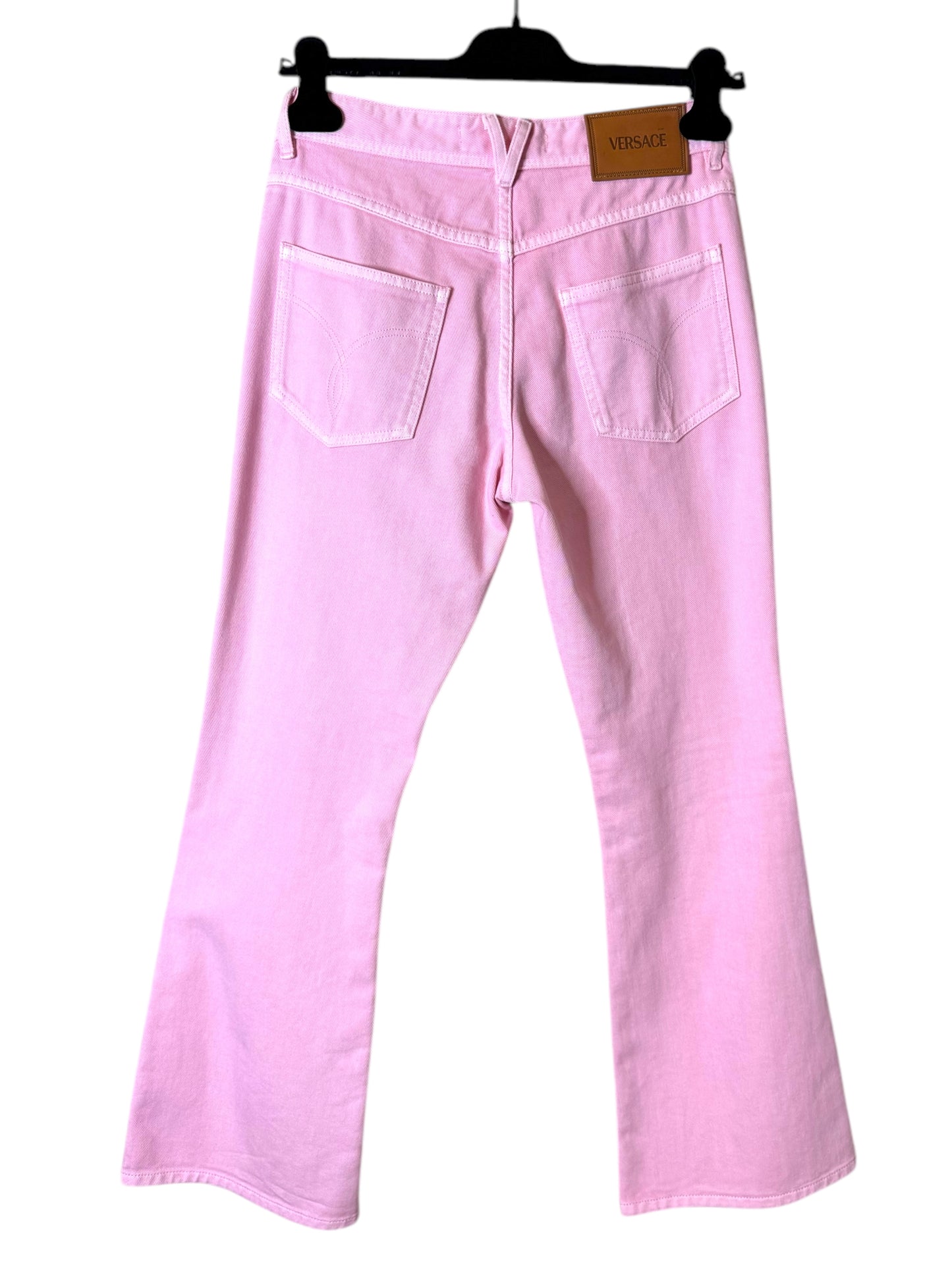 Jeans donna VERSACE rosa flare