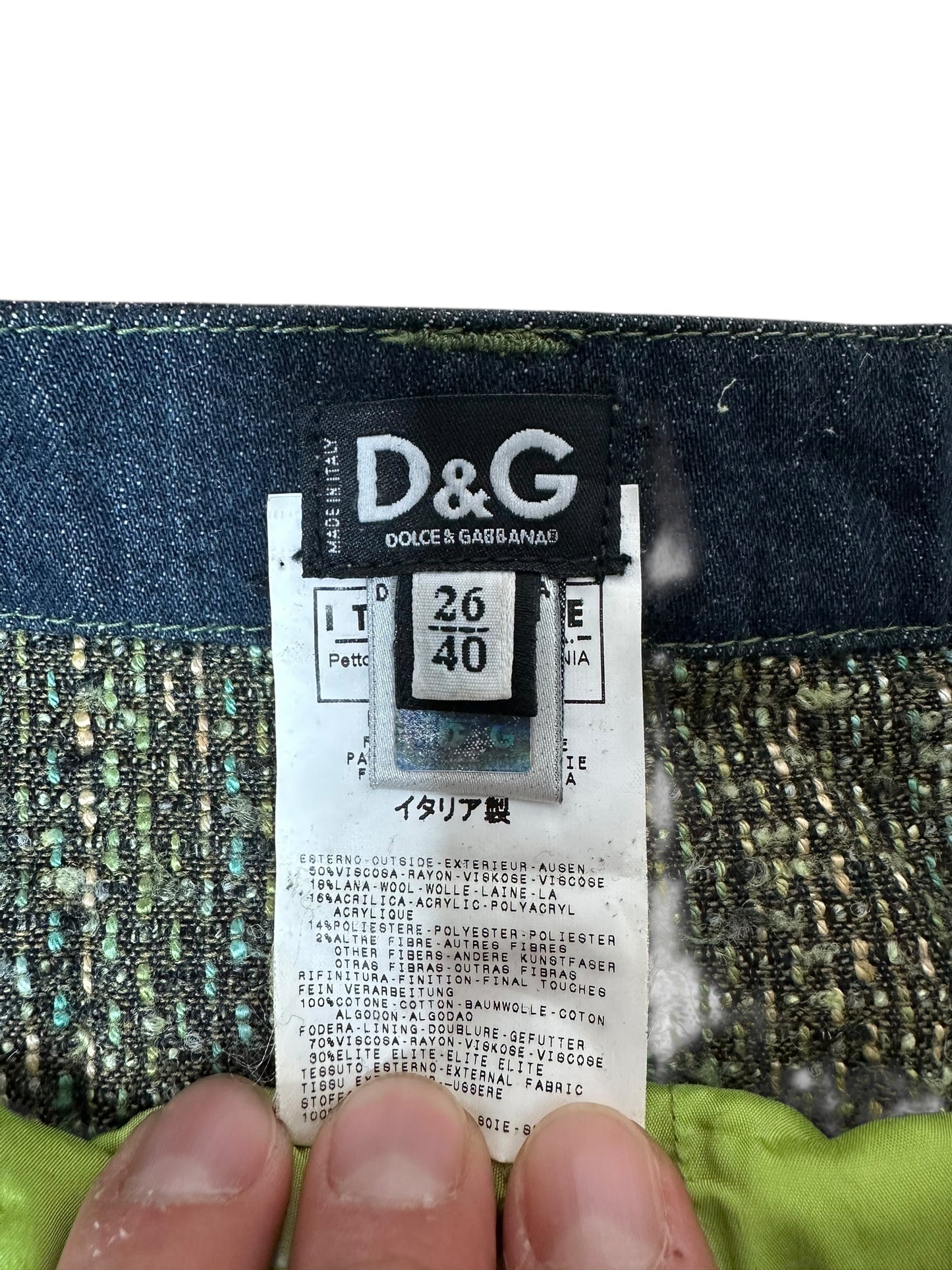 D&G Dolce & Gabbana mini gonna vintage (S)