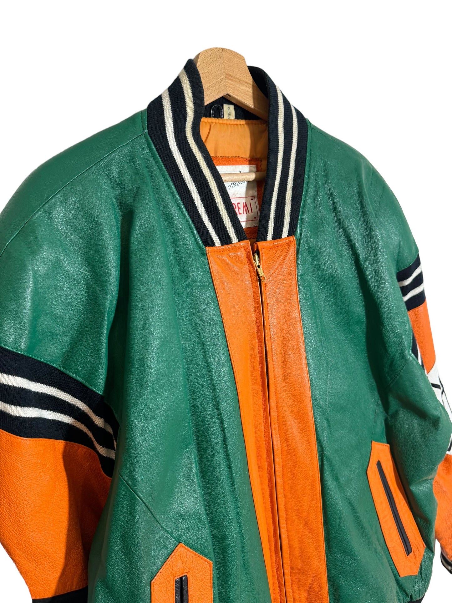 Giacca in pelle vintage Michael Hoban (XL)