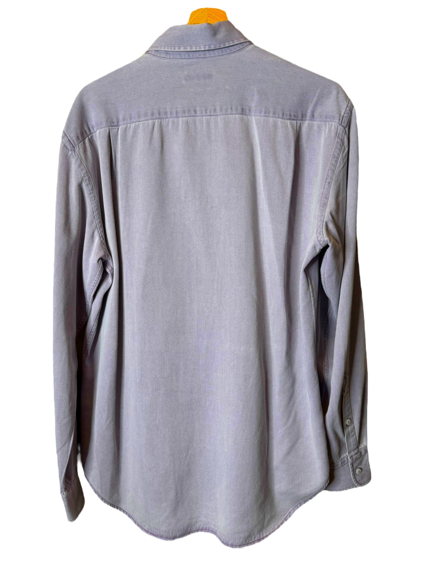 Loro Piana Camicia Uomo Cotone Soft Grigio L/XL – Bottoni Madreperla