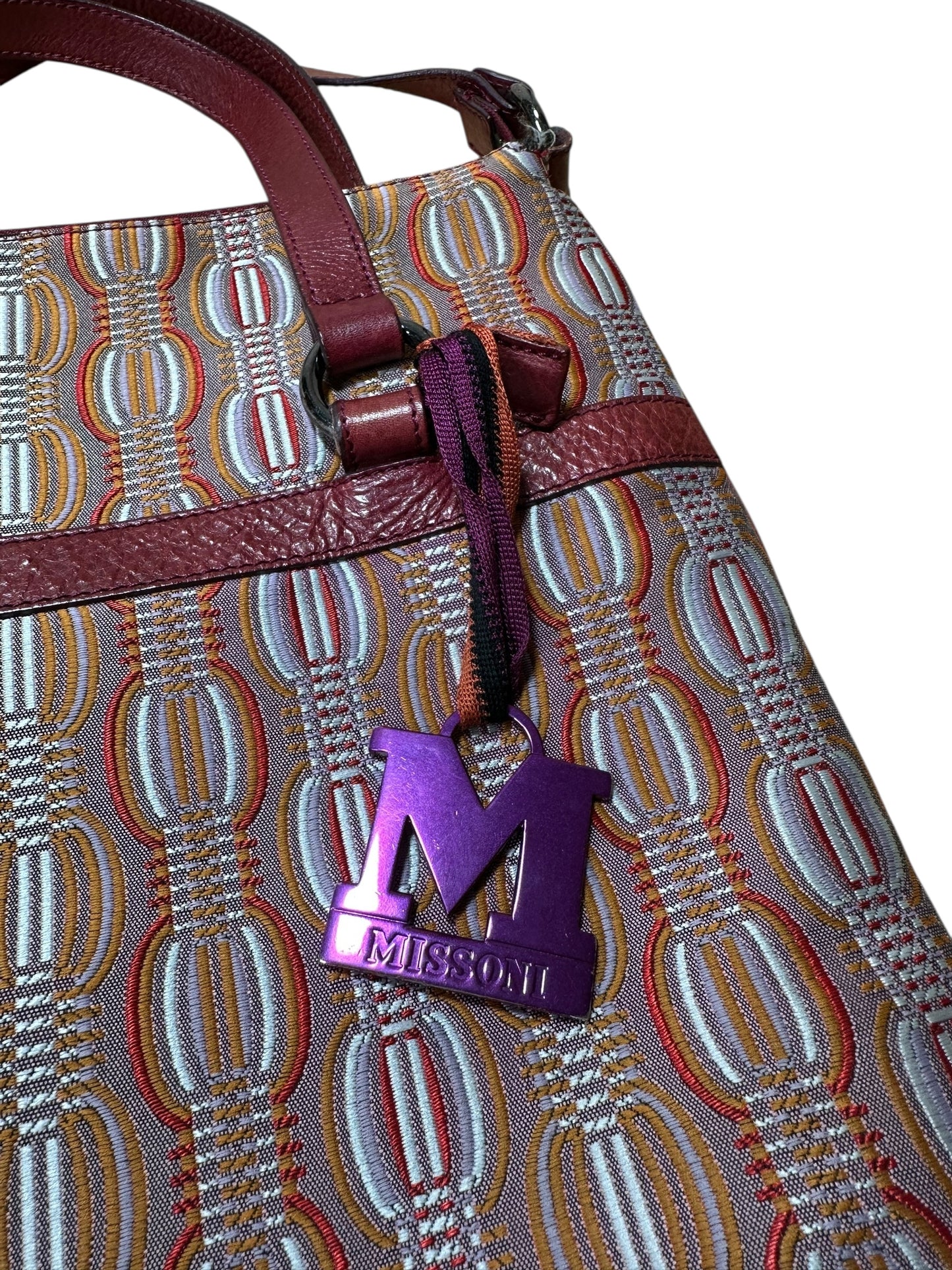 Missoni borsa vintage  in tela jacquard